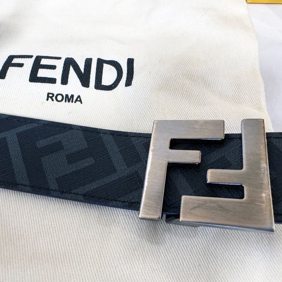 *SOLD* Fendi Squared FF Monogram Reversible Belt *Authentic* - Picture 5 of 10